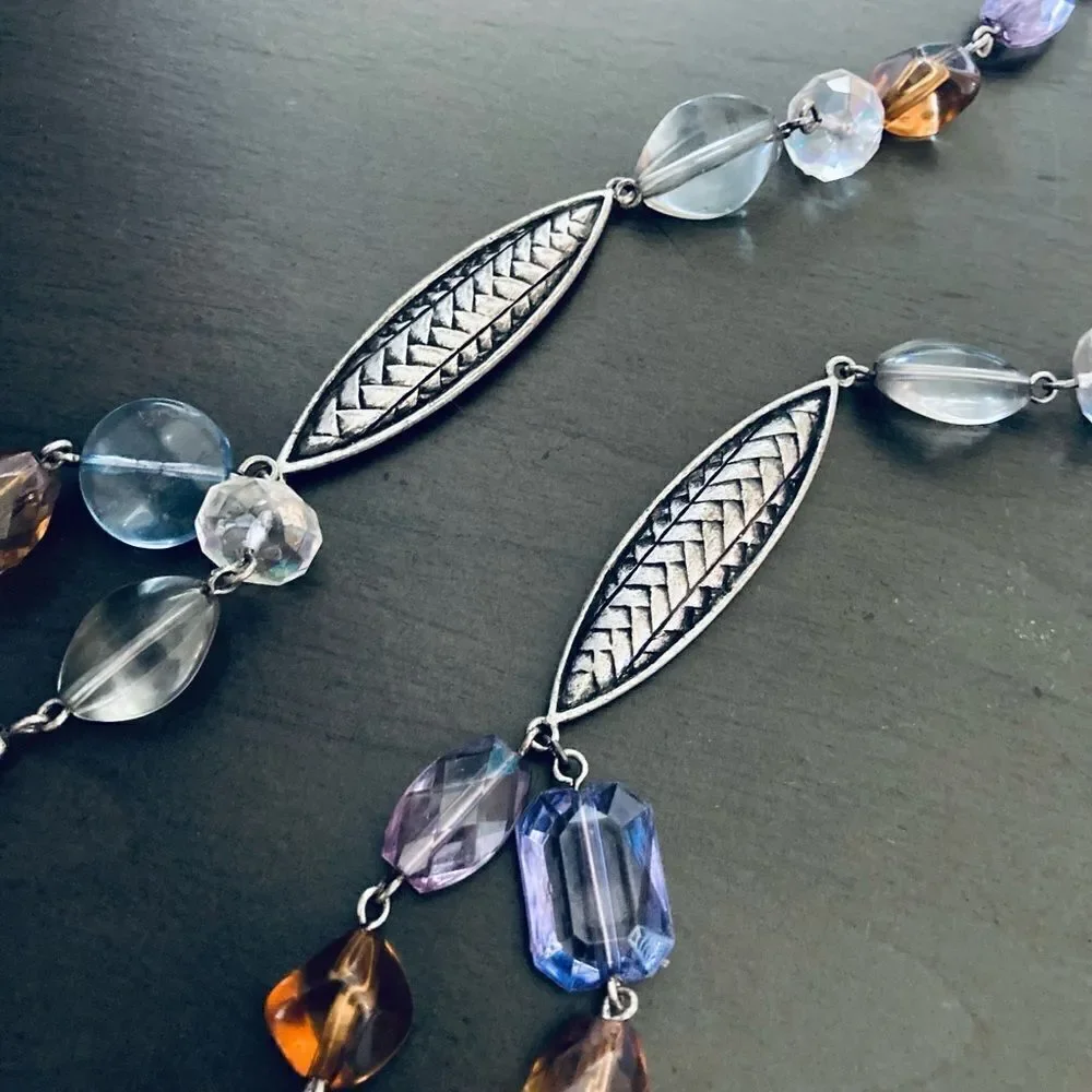 Silver Pastel Beaded Necklace